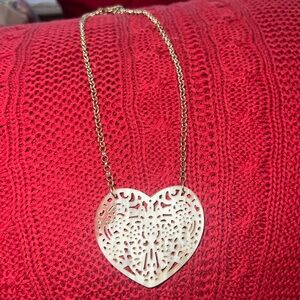Noonday heart necklace